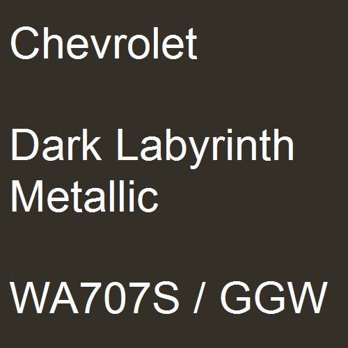 Chevrolet, Dark Labyrinth Metallic, WA707S / GGW.